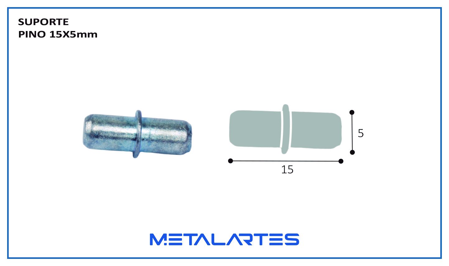 SUPORTE PINO 15x5mm