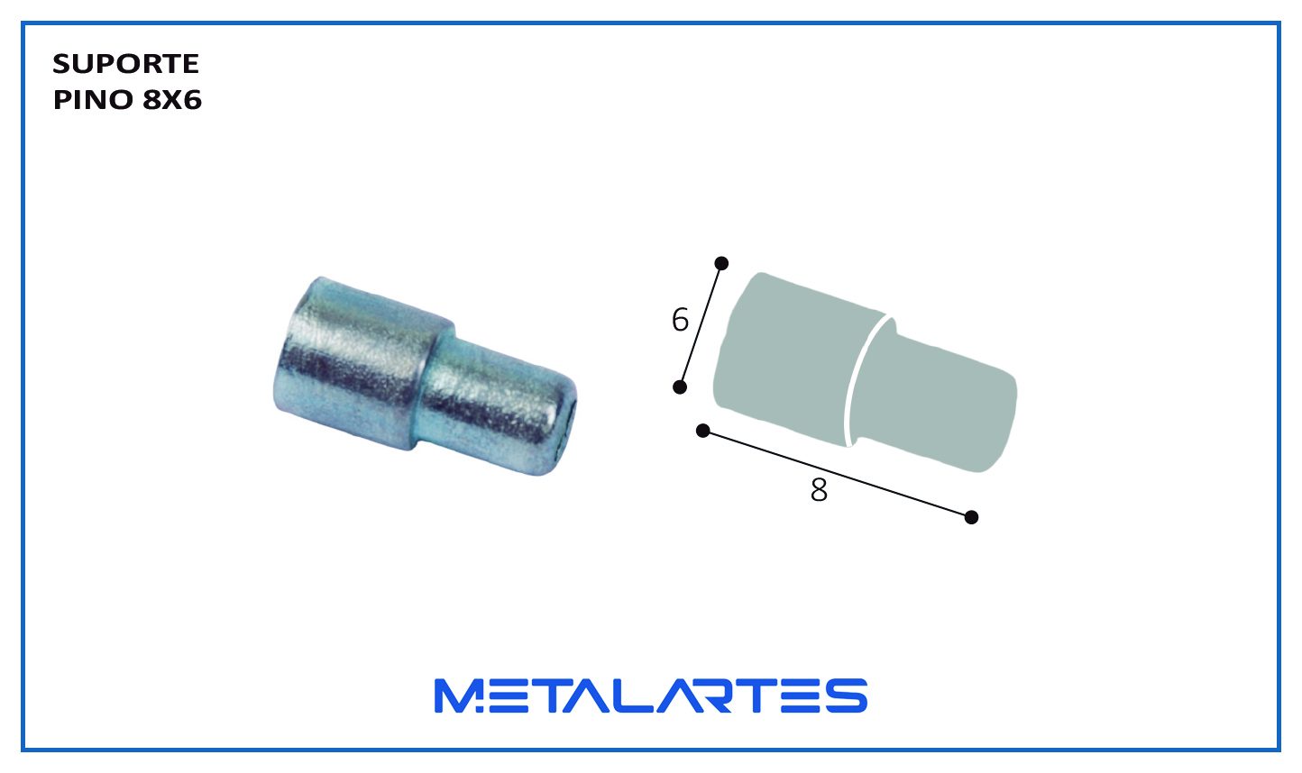 SUPORTE PINO 8x6