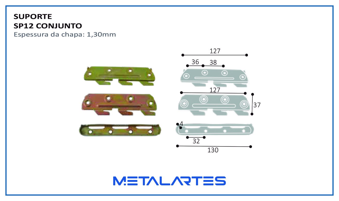 SUPORTE SP12 CONJUNTO